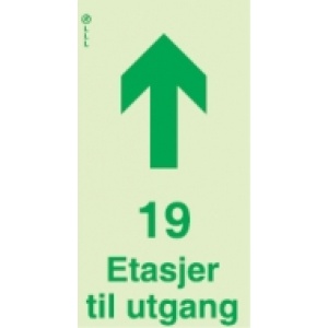 19 etasjer til utgang