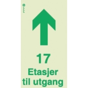 17 etasjer til utgang