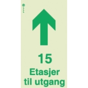 15 etasjer til utgang