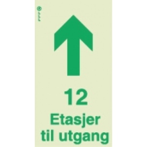 12 etasjer til utgang