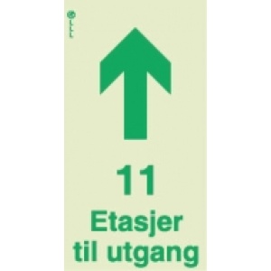 11 etasjer til utgang