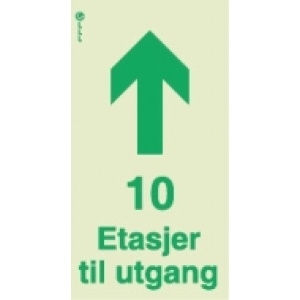 10 etasjer til utgang