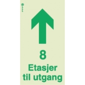 8 etasjer til utgang