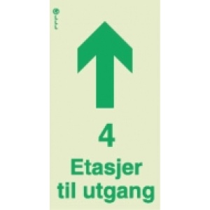 4 etasjer til utgang