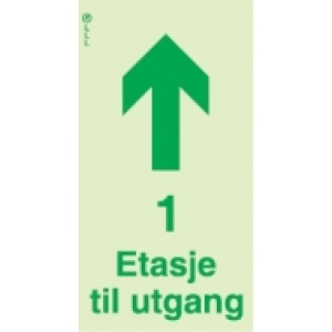 1 etasjer til utgang